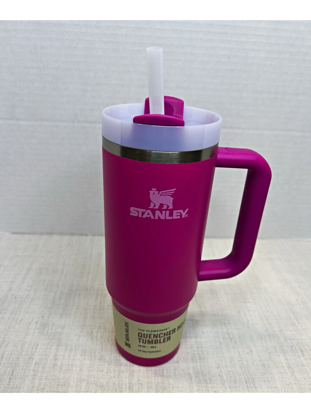 Stanley Quencher H2.0 FlowState Tumbler | 30 oz Violet Blossom w/ Handle